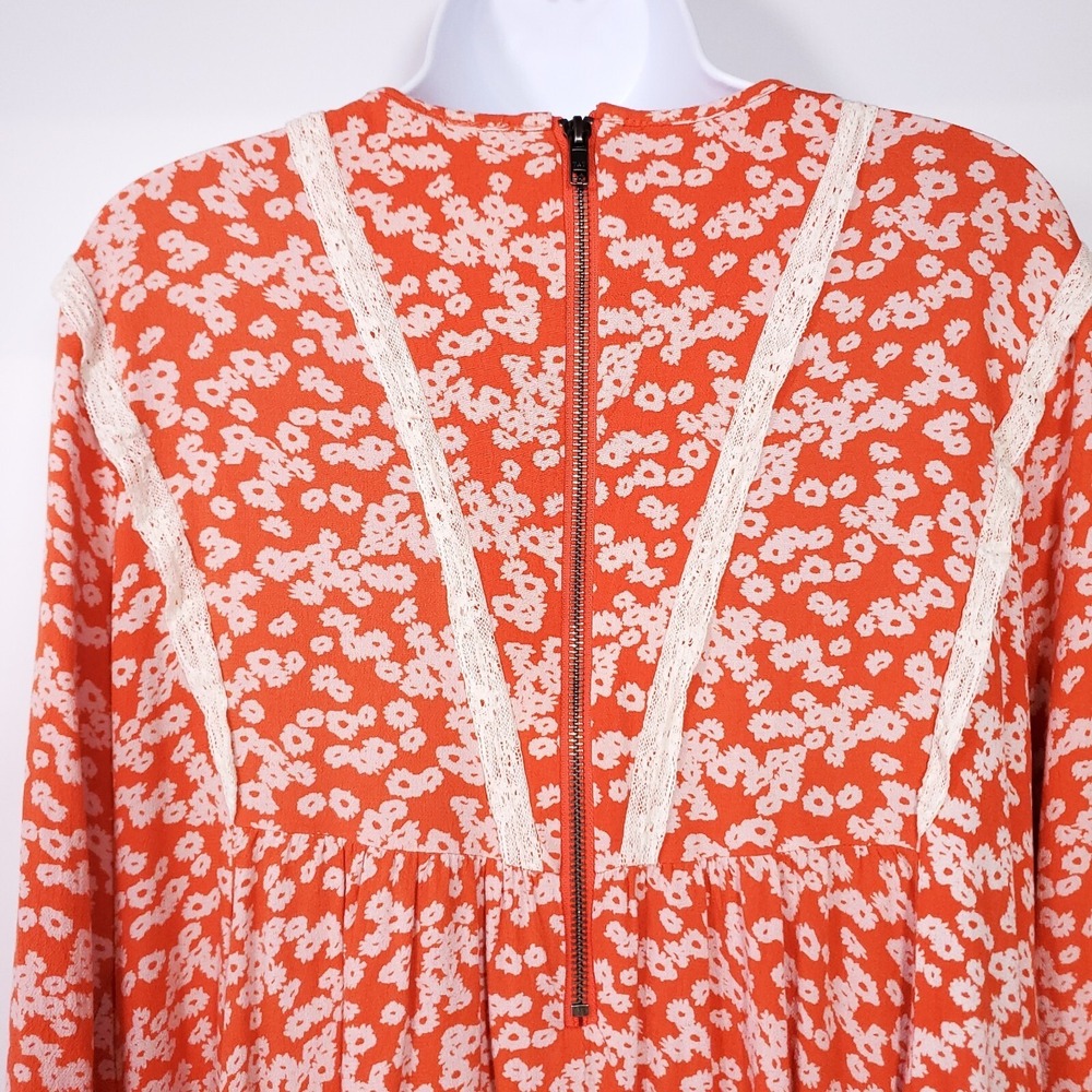 Y2K Free People Cottagecore Fairy Whimsy Babydoll Mini Oversize Dress /Top Small - Picture 4 of 10
